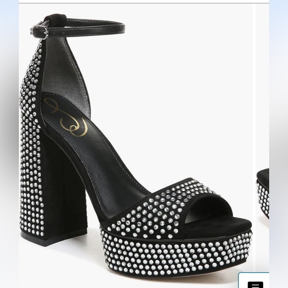 Sam Edelman Shoes - Sam Edelman Nellie Glitz Heels in Blacksue